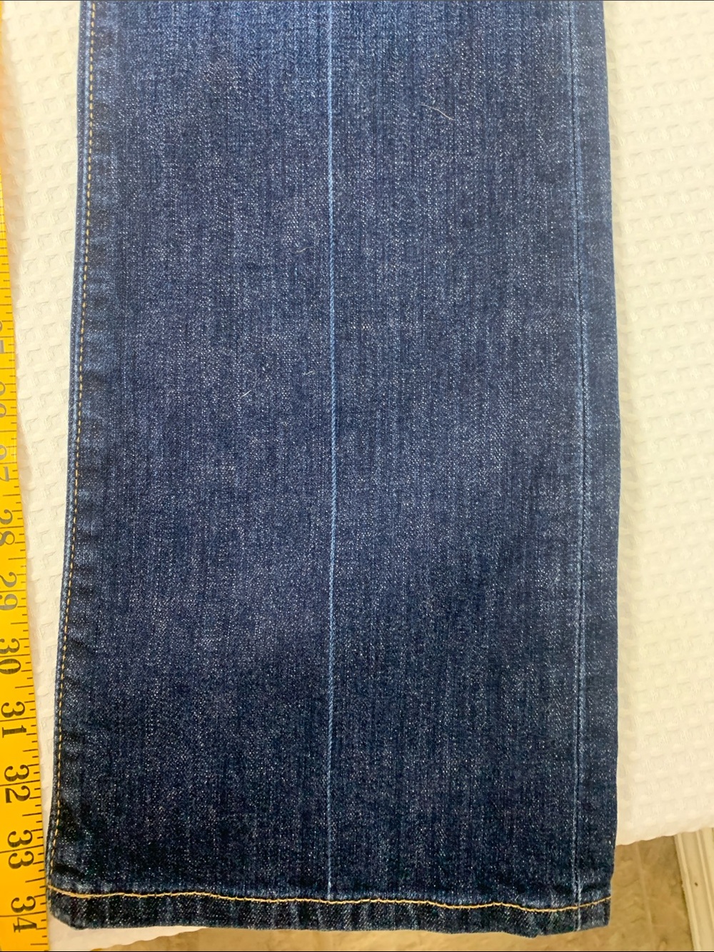 New VTG Uncharted Territory lowrise Dark Denim Bootcut Jeans Size 31 34” inseam - Picture 10 of 11